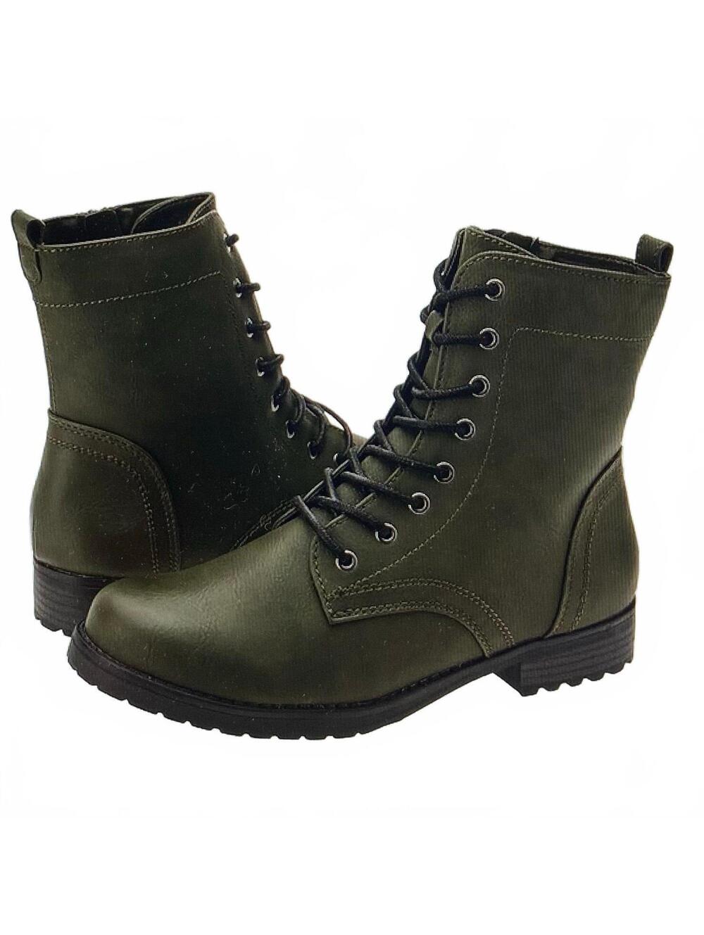 Amazon Essentials Women’s Lace Up Combat Boot Size 7.5